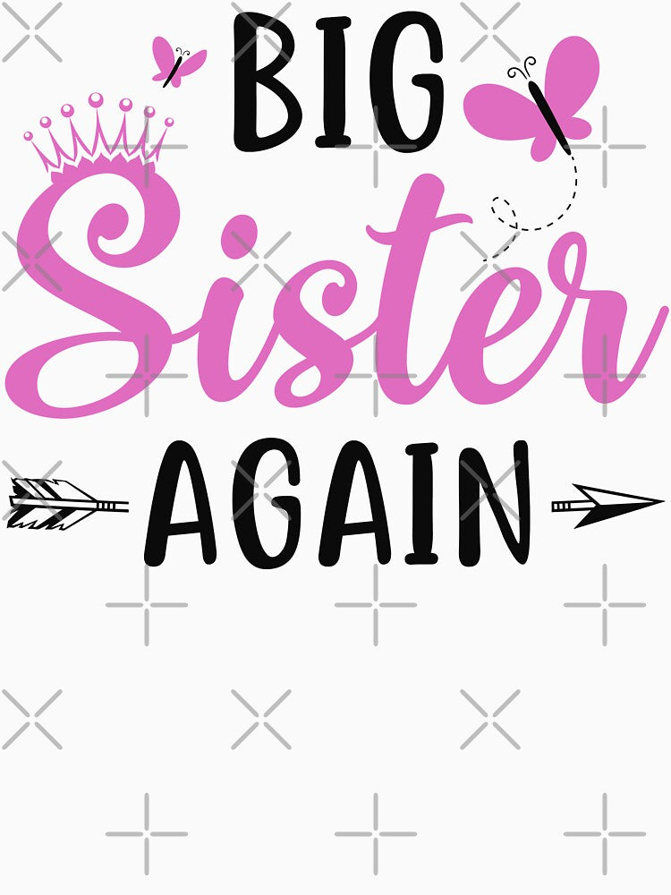 Big Sister again Sibling Older Daughter Pregnancy Announcement by Best Designer