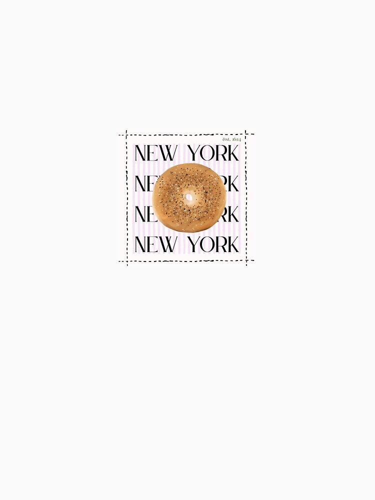 New York Bagel – Iconic Everything Bagel Food Art by hck08