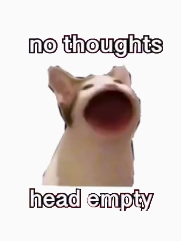 No thoughts head empty by nomnomyoongi