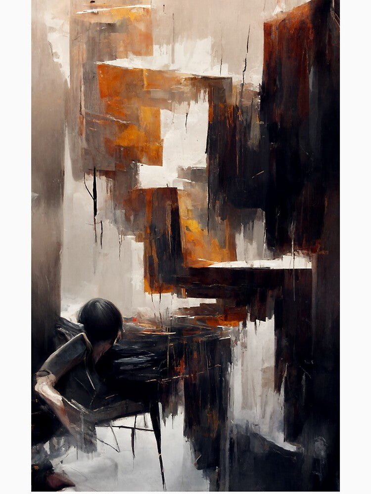 AI Art | Abstract Painting of Quiet Quitting #2 by aiart0711