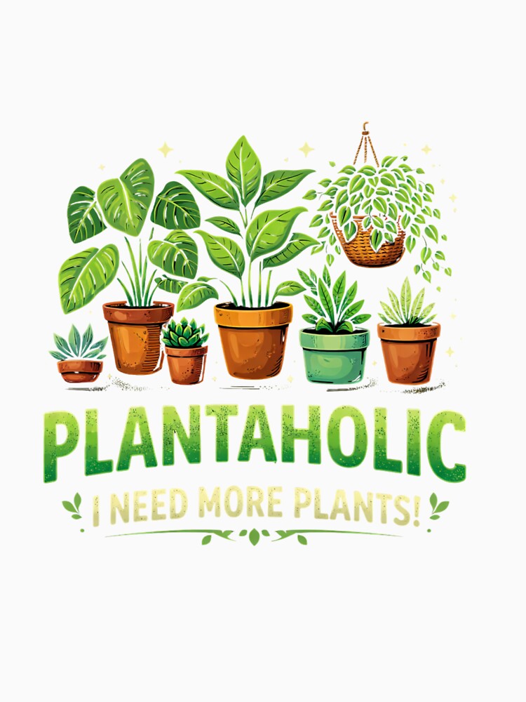 PlantaholicPlantaholic I Need More Plants Funny Plant Lover Gift Cute Houseplant DesignAesthetic Funny Plant Lover Gift Idea for Plant Moms & Indoor Jungle Fans by HubCreates