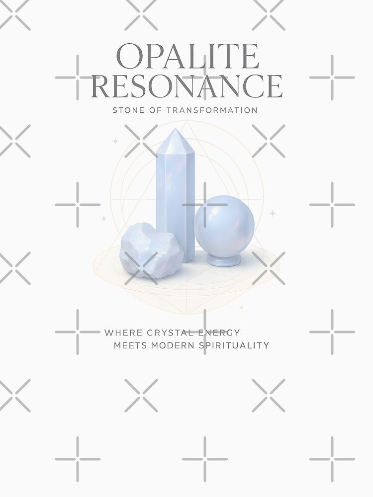 Opalite Resonance: Stone of Transformation | Premium Crystal Art Collection | Metaphysical Design by W963x