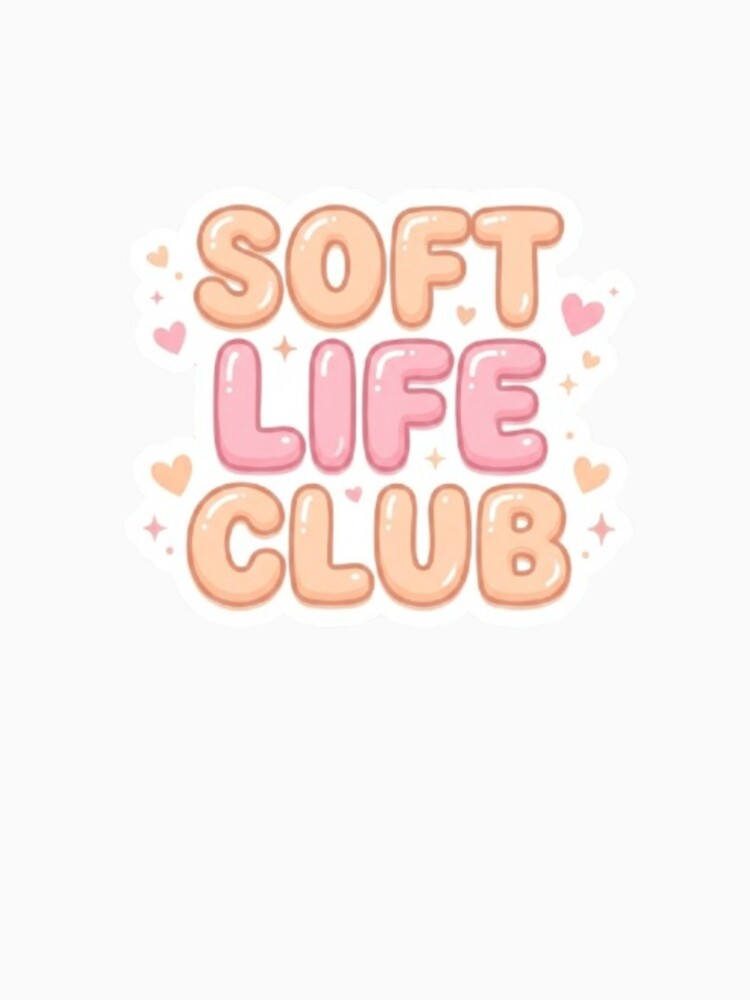 Soft Life Club Pastel Kawaii Motivational Sticker by CutePlix