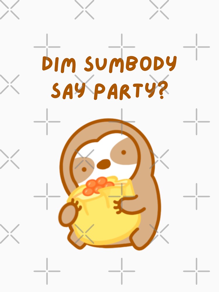 Dim Sum Party Sloth by theslothinme