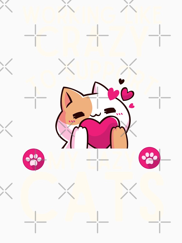 Working Like Crazy to Support My Lazy Cats by sableandshadow