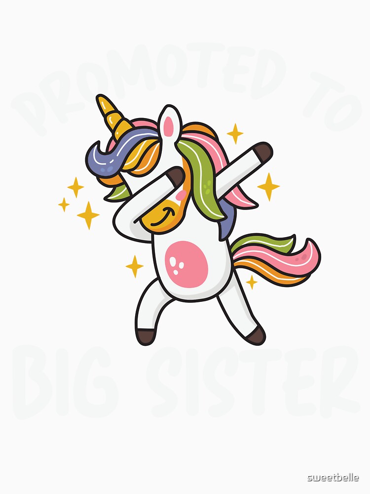 Promoted to Big Sister Dancing Unicorn by sweetbelle