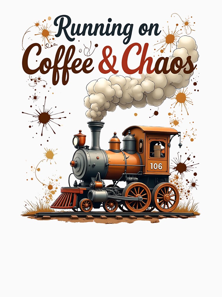 Running on Coffee & Chaos | Funny Quote by LR Vibe Studio