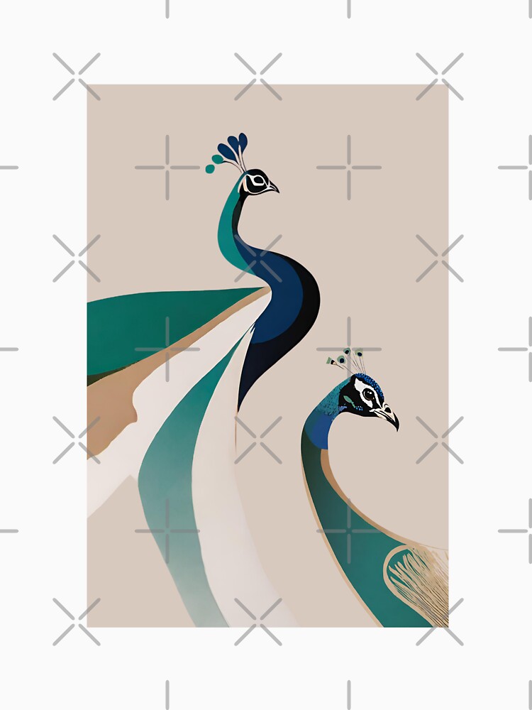 MINIMALIST PEACOCKS DESIGN by asudesign