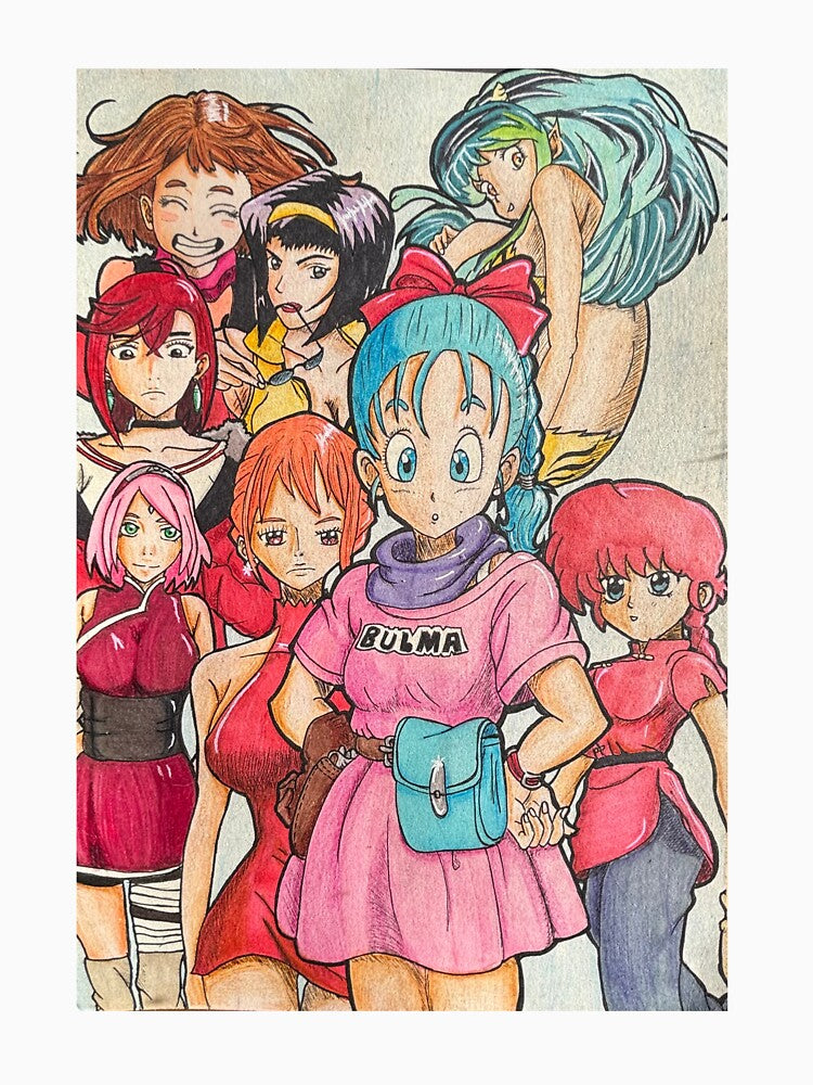 Anime Waifu Legends – Retro Girls Tribute Poster❤️❤️ by ziurart