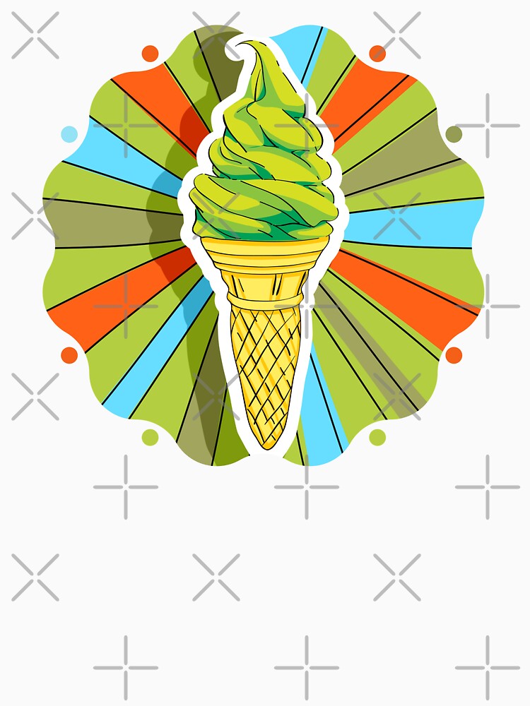 Green Maccha Ice Cream Cone - Food Collection by CreativNode