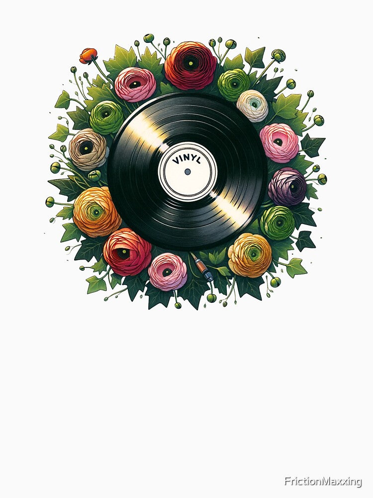 Vintage Vinyl Retro Music Lover by FrictionMaxxing