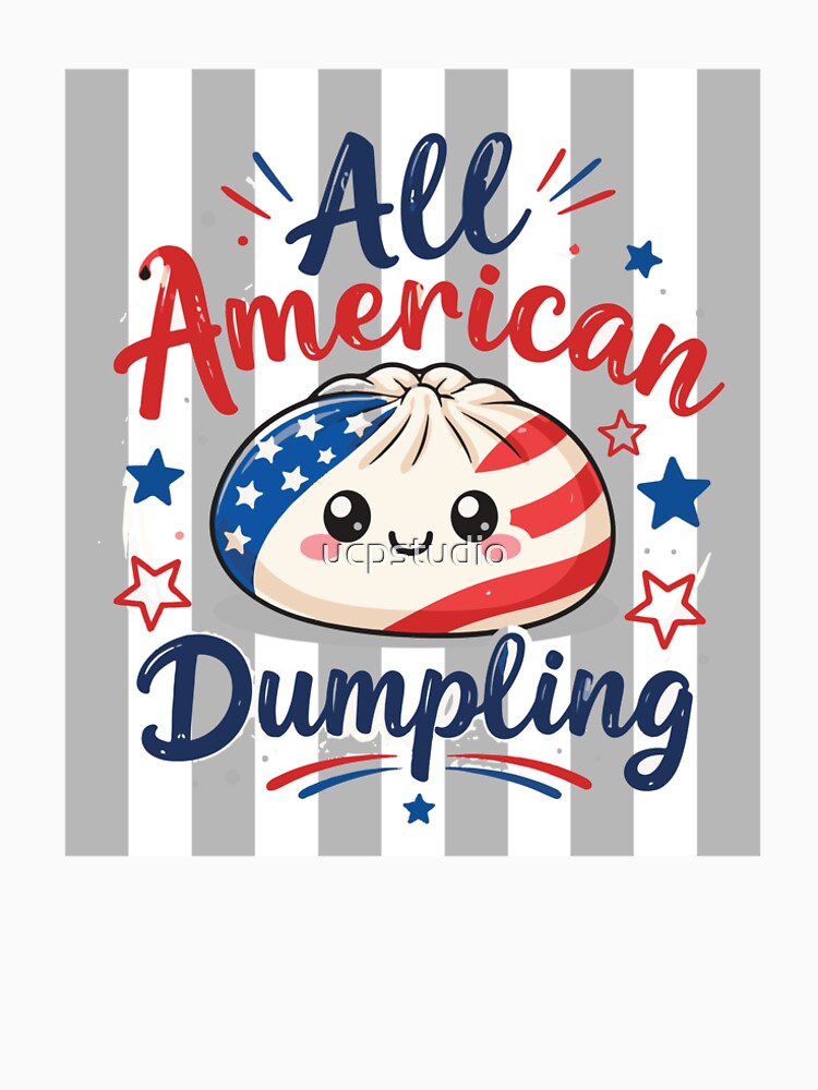 All American Dumpling T-Shirt Design | Patriotic Food Graphic by UCPStudio & Upstream Studio by ucpstudio