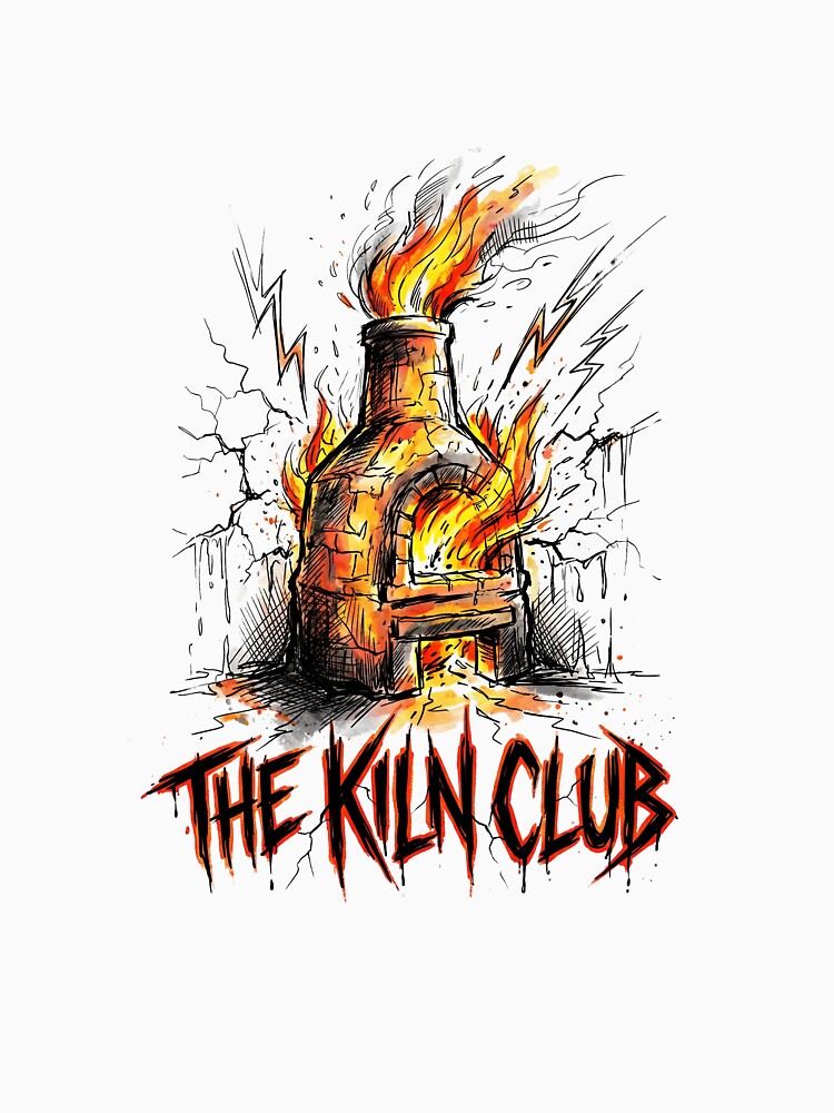 The Kiln Club Fiery Pottery Kiln Art by TheBetaPattern