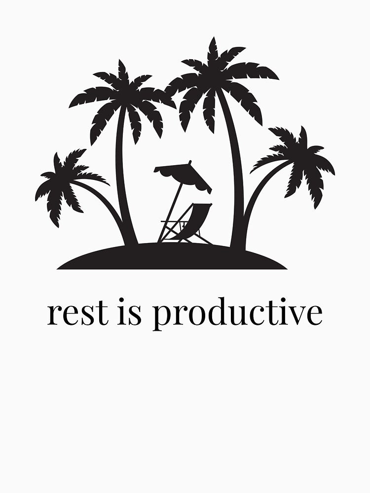 Rest Is Productive – Calm Soft Life Minimal T-Shirt by Gentlewords10