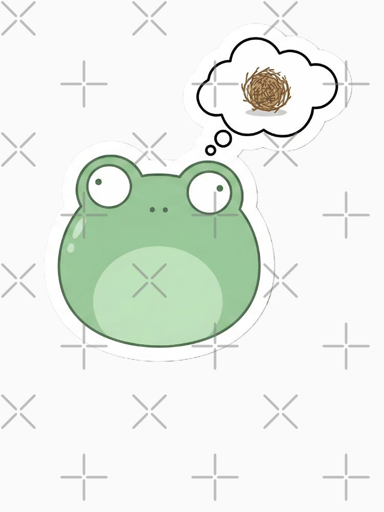 No Thoughts Head Empty Smooth Brain Frog by StickyGuys