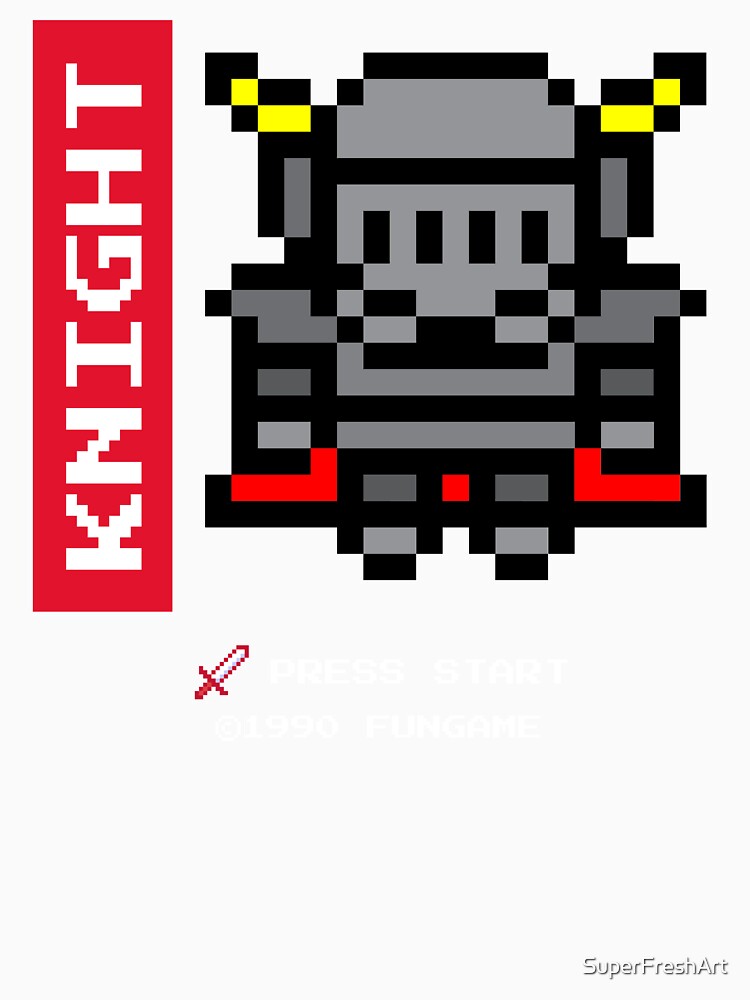 Arcade Retro Gaming Knight Gamer Gift by SuperFreshArt