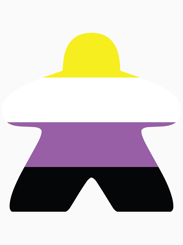 Nonbinary Pride Flag Meeple by BeamGeeks