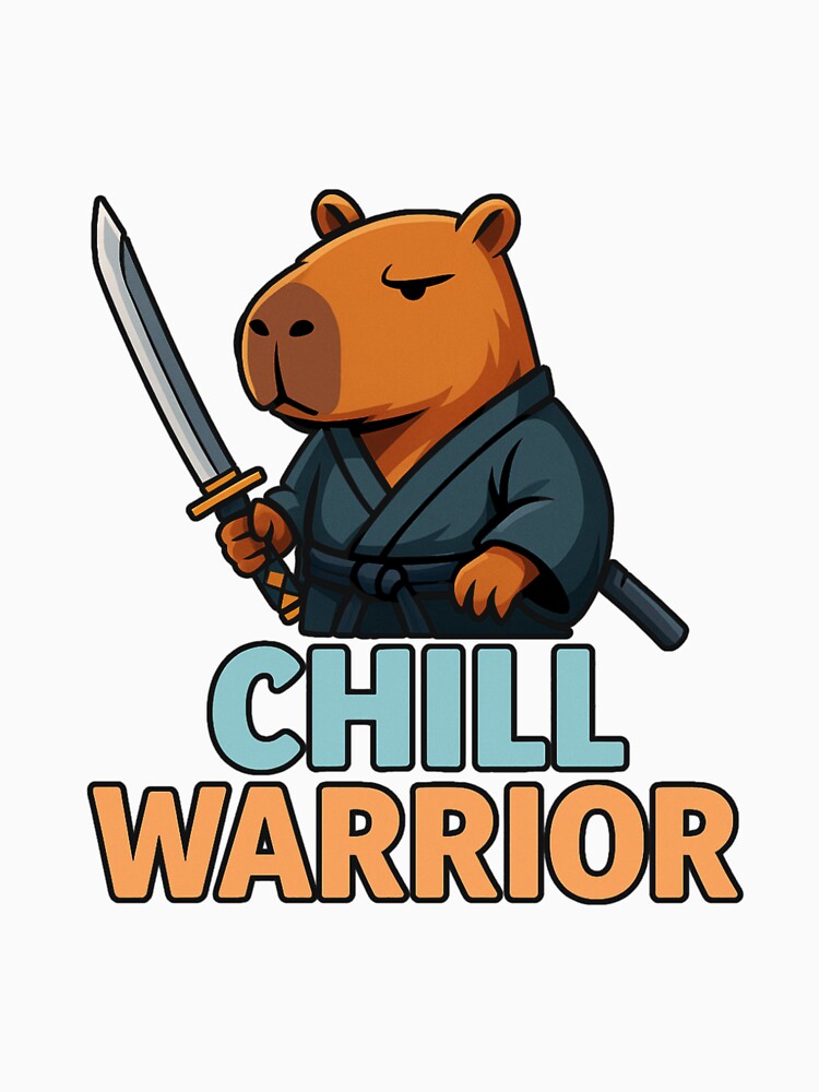 Capybara – Chill Warrior | Funny Samurai Capy Design by MOAVE-Design