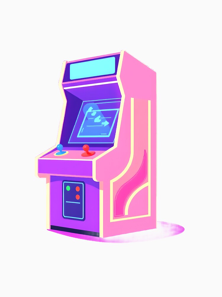 Neon Arcade Machine by SimplyFolio