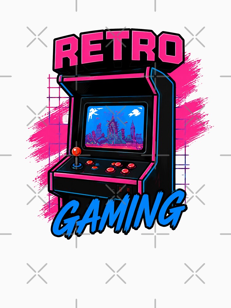 Aesthetic Retro Gaming Arcade Game Consoles T-Shirt, Hoodie, Sweatshirt by SoLOriensStudio