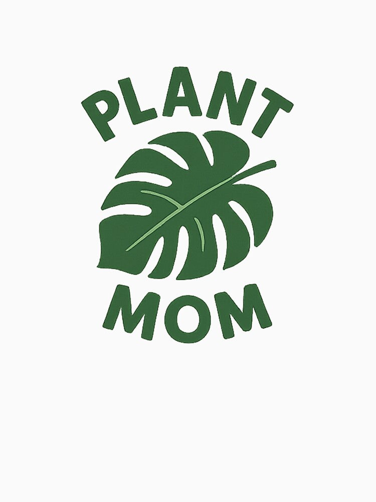 Plant Mom • Monstera Leaf Sticker • Minimalist Houseplant Design for Plant Lovers by DavidMay