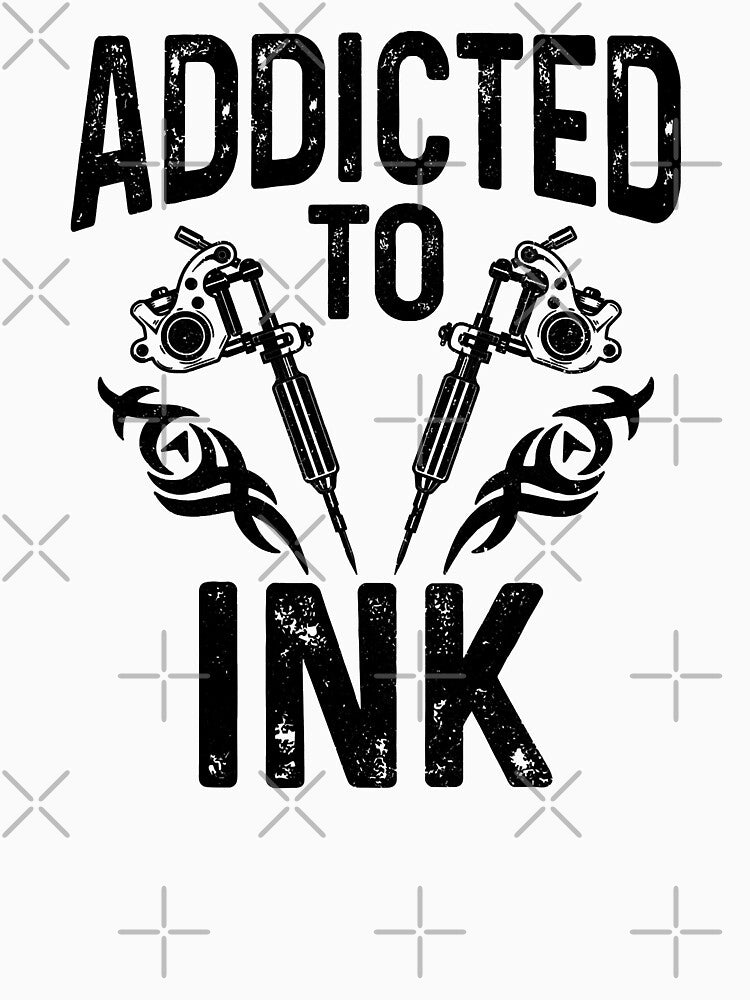 Addicted To Ink Tattoo Artist Tattoed Inked Gift by GardNewerd