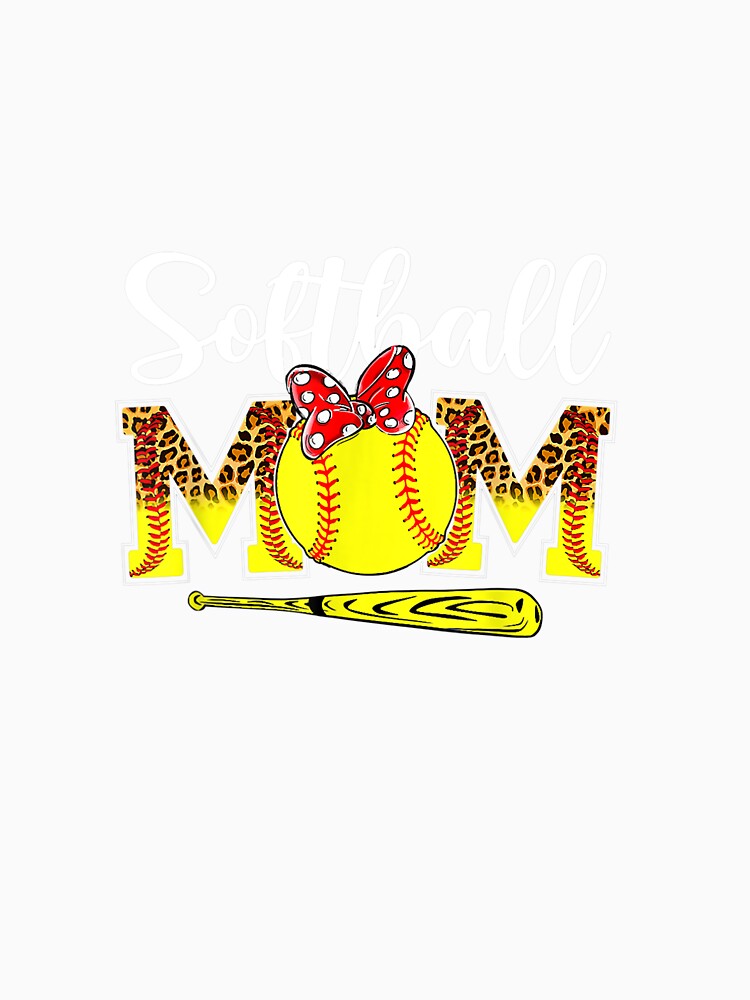 Softball Mom Leopard Baseball Mom Lover Game Day Mothers Day by mainana78