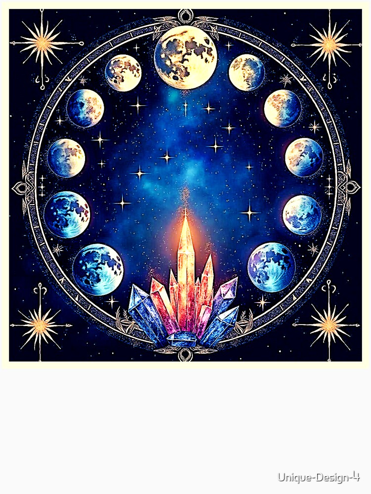 Moon Phases Crystal Cosmos by Health And Fitness Posts e-Store