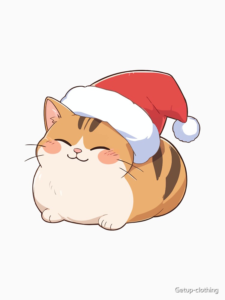 Cat loaf on Christmas by Getup-clothing