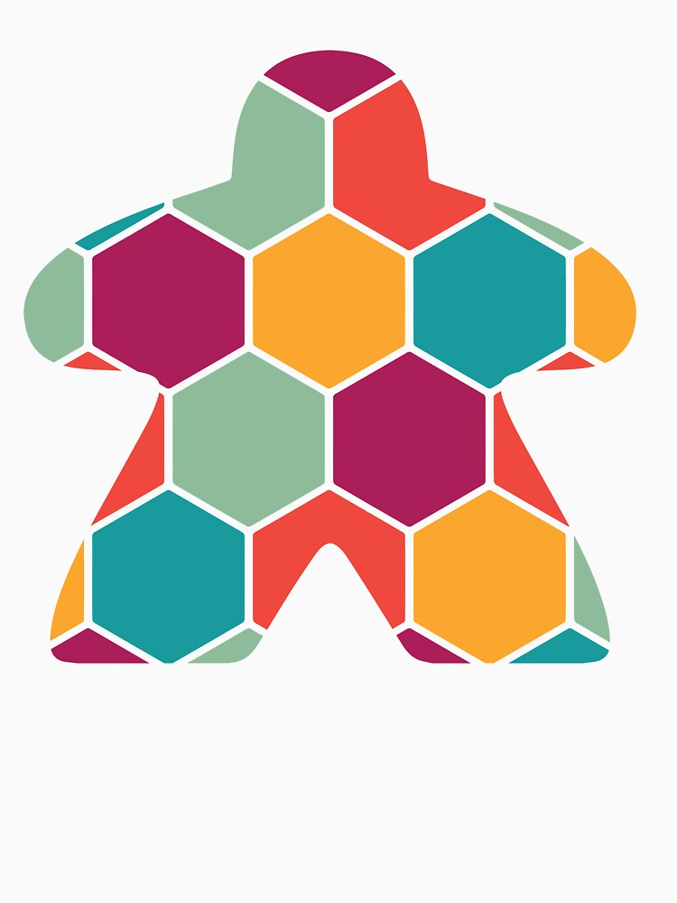 Hexagon Pattern Meeple for Board Game Loers by BeamGeeks