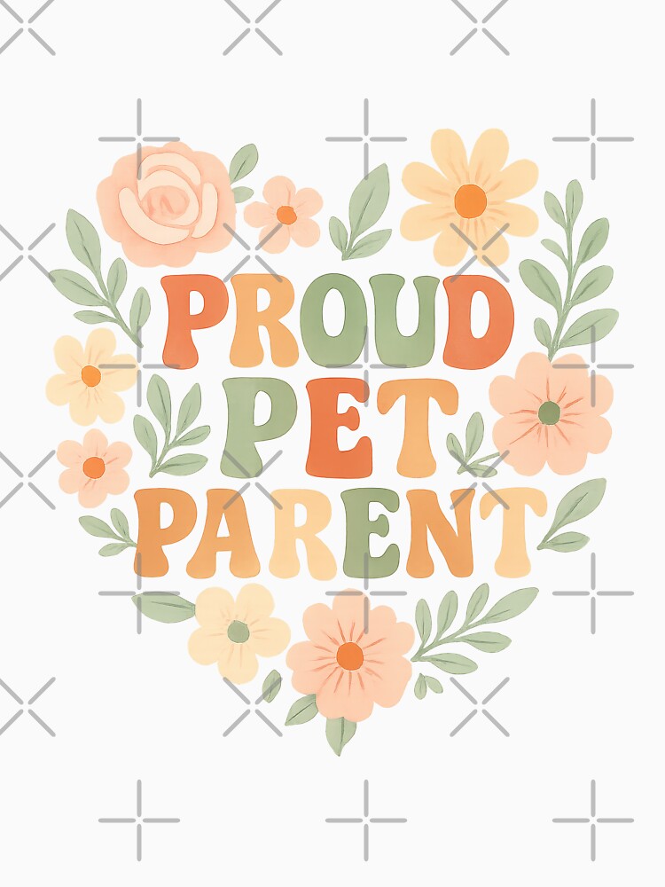 Proud Pet Parent – Floral Animal Lover Heart Design by inkoutninja