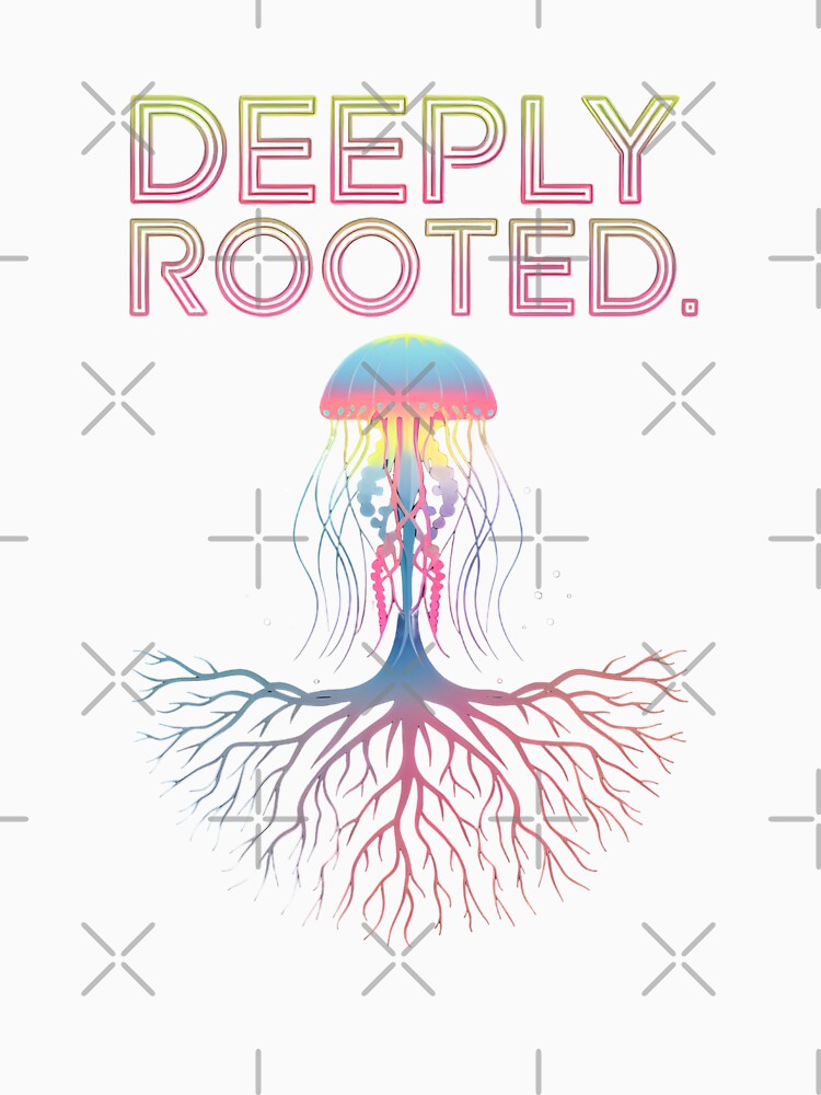Deeply Rooted - Jellyfish with Roots by Zazz Lee
