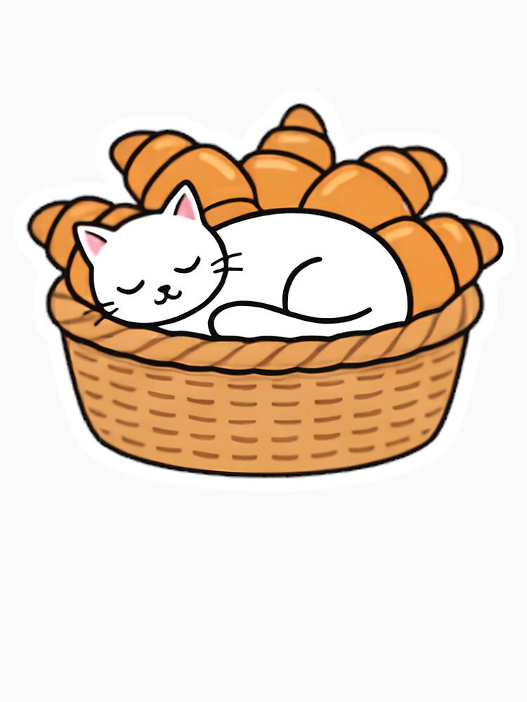 Funny Bread Head Tabby by Pykkolo Stickers