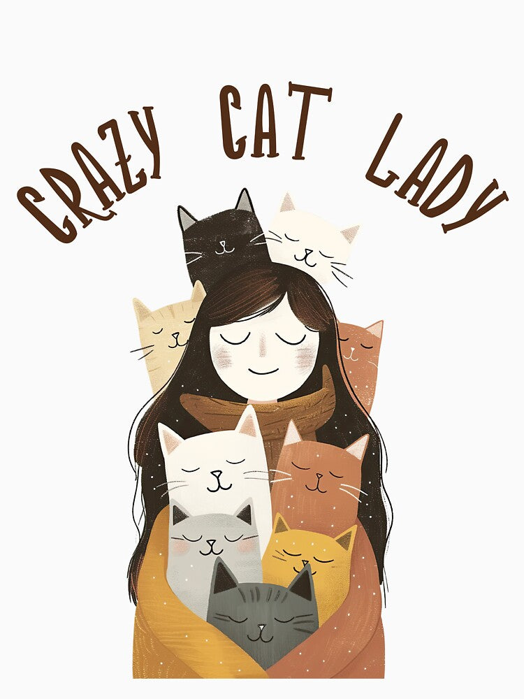Whimsical Crazy Cat Lady by GolDreamShop