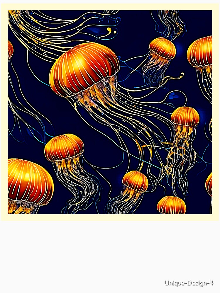 Glowing Jellyfish Sea by Health And Fitness Posts e-Store