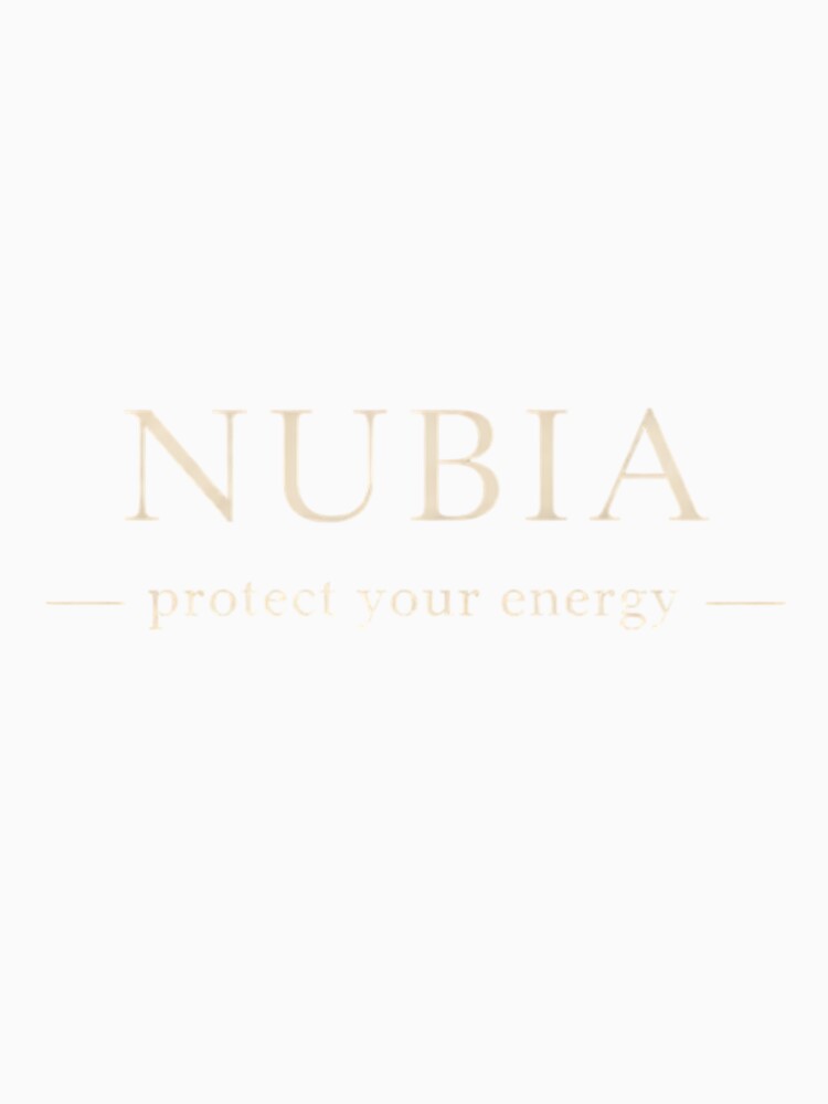 NUBIA protect your energy minimalist logo by Low Battery Society