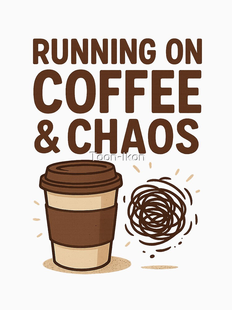 Running on Coffee and Chaos by Toon-Ikon