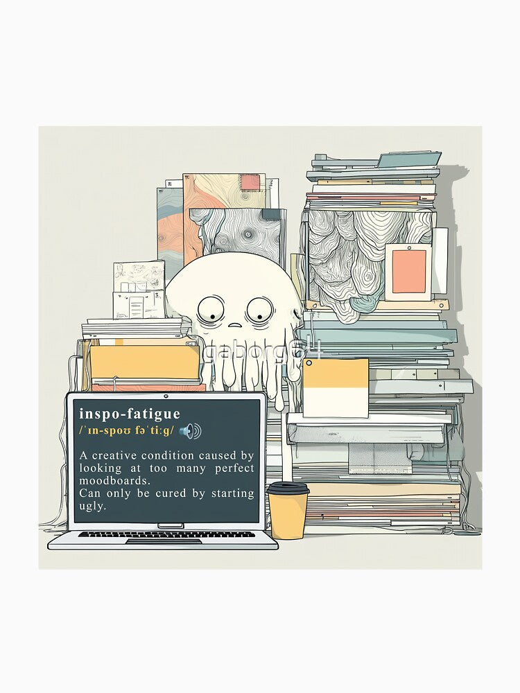 Inspo-fatigue – The Curse of the Creative Scroll by Bearabilia