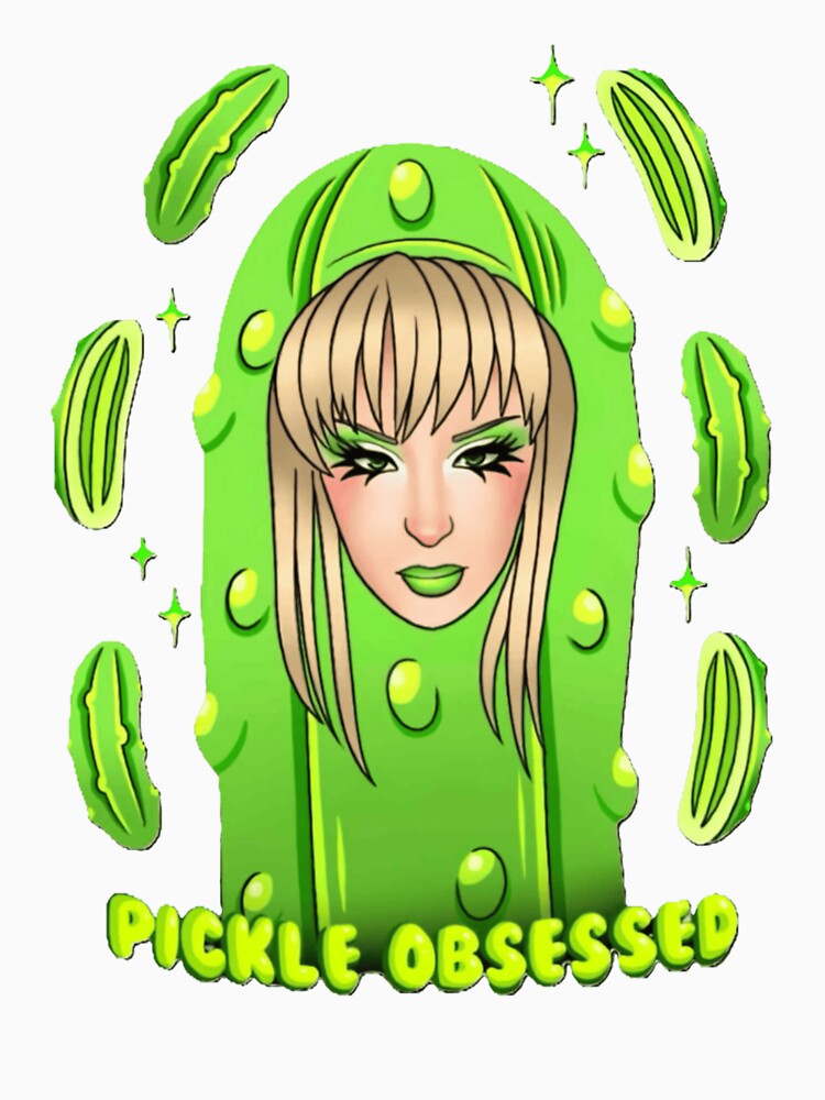 Pickle Obsessed Funny Green Pickle Costume Design For Food Lovers, Gift For Humor Fans by DavidLBonds