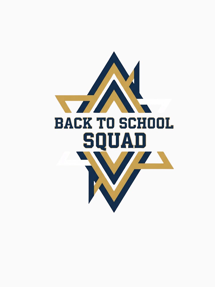 Back to School Squad geometric collegiate teacher team gift by language-des