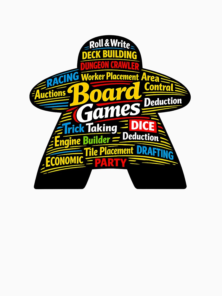 Meeple Board Game Genres by MatthewTSherrod