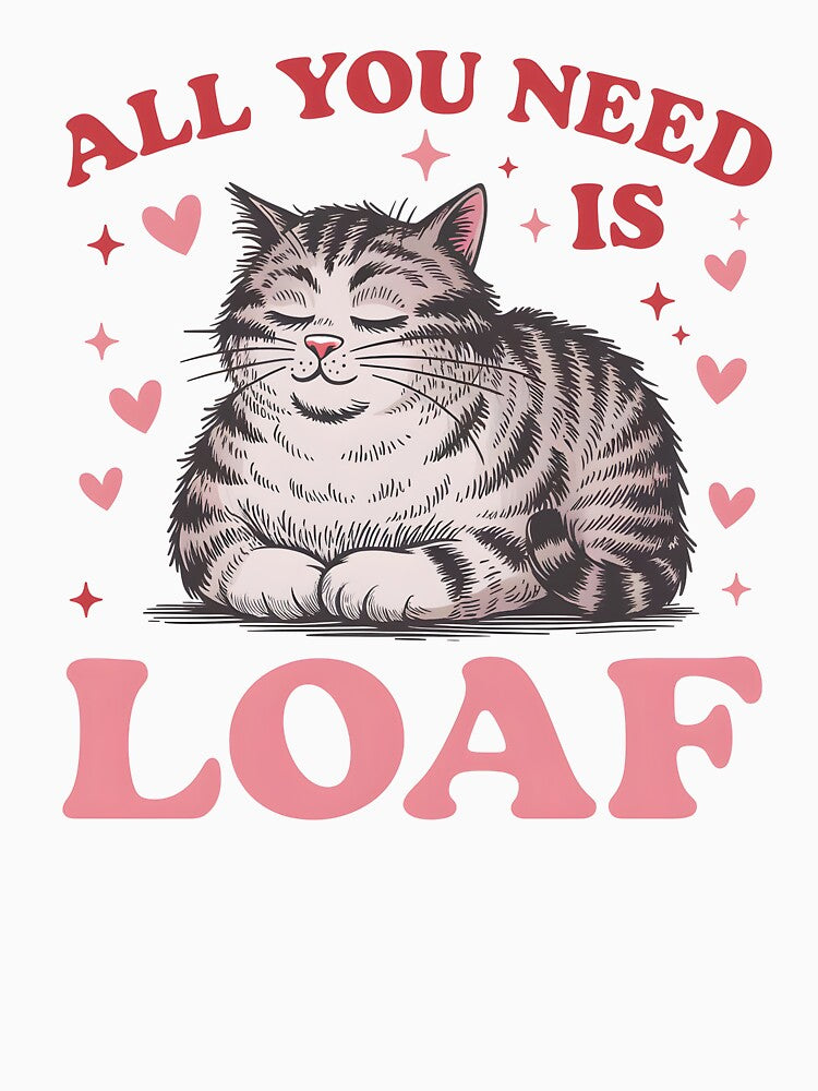 All You Need Is Loaf – Vintage Valentine's Day Cat by Snifferius