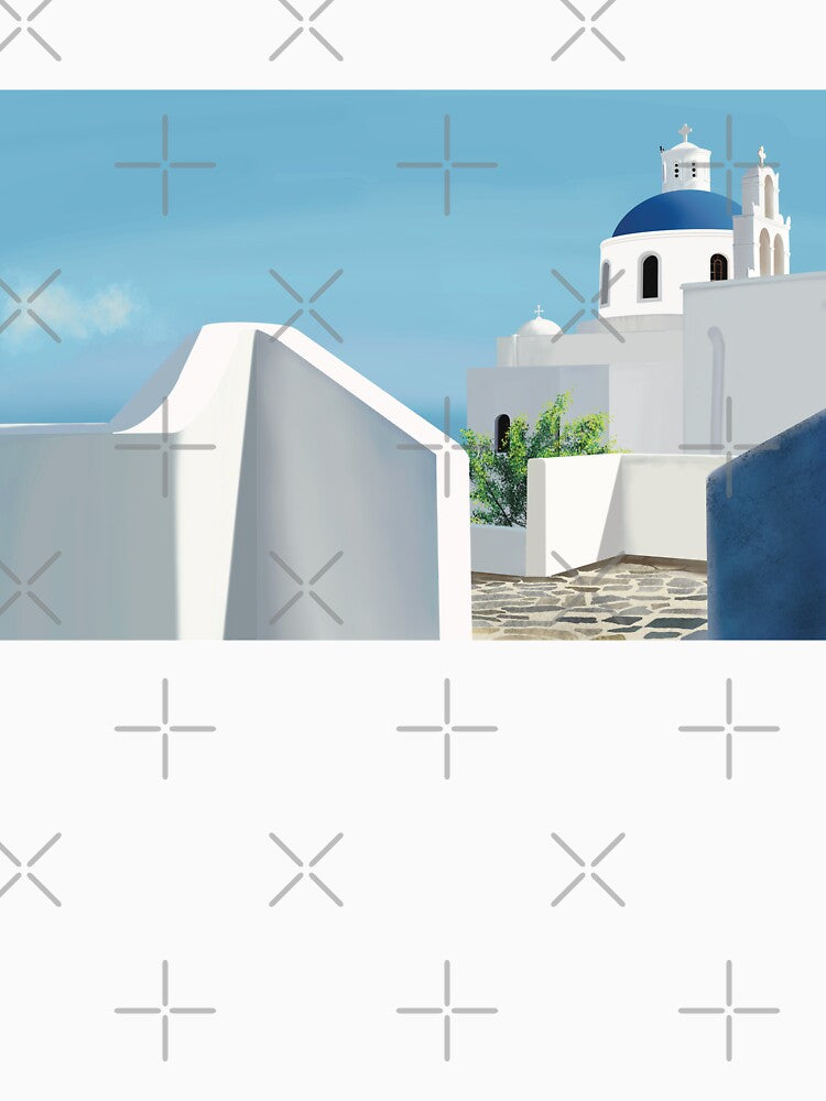 Blue Domed Church, Santorini by Ivlc .