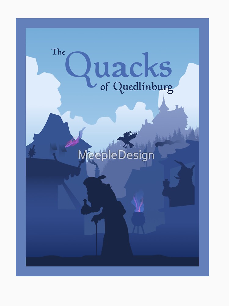 The Quacks of Quedlinburg - Board Games - Minimalist Travel Poster Style - Board Game Art by MeepleDesign