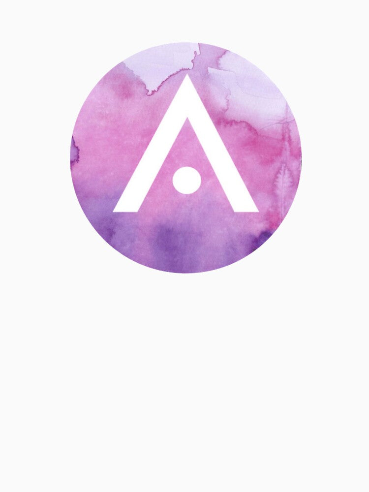Pink and Purple Watercolor Aveda Logo by Dalaura