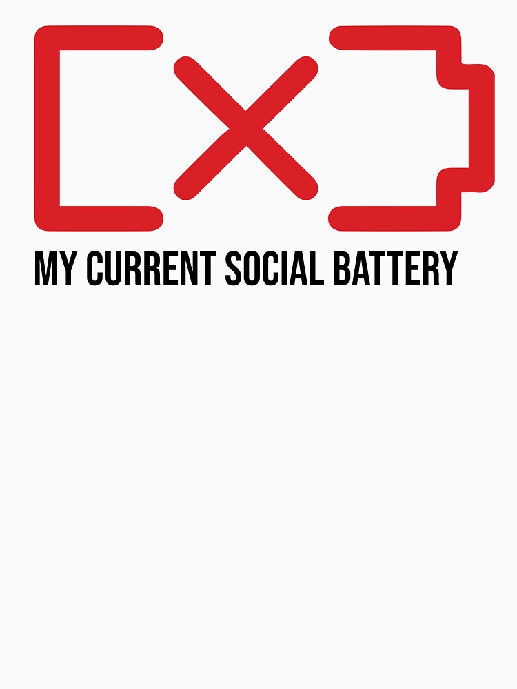 Social Battery Low by DesignsByCameo