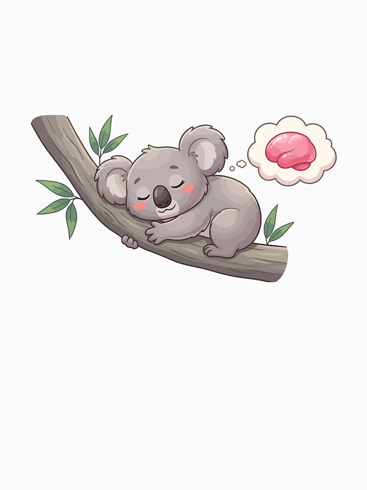 Smooth Brain No Stress Lazy Koala by Petzzz