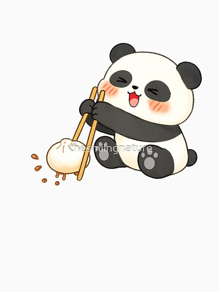 Cute Kawaii Baby Panda – Adorable Panda Cartoon Art by thesmilngnature