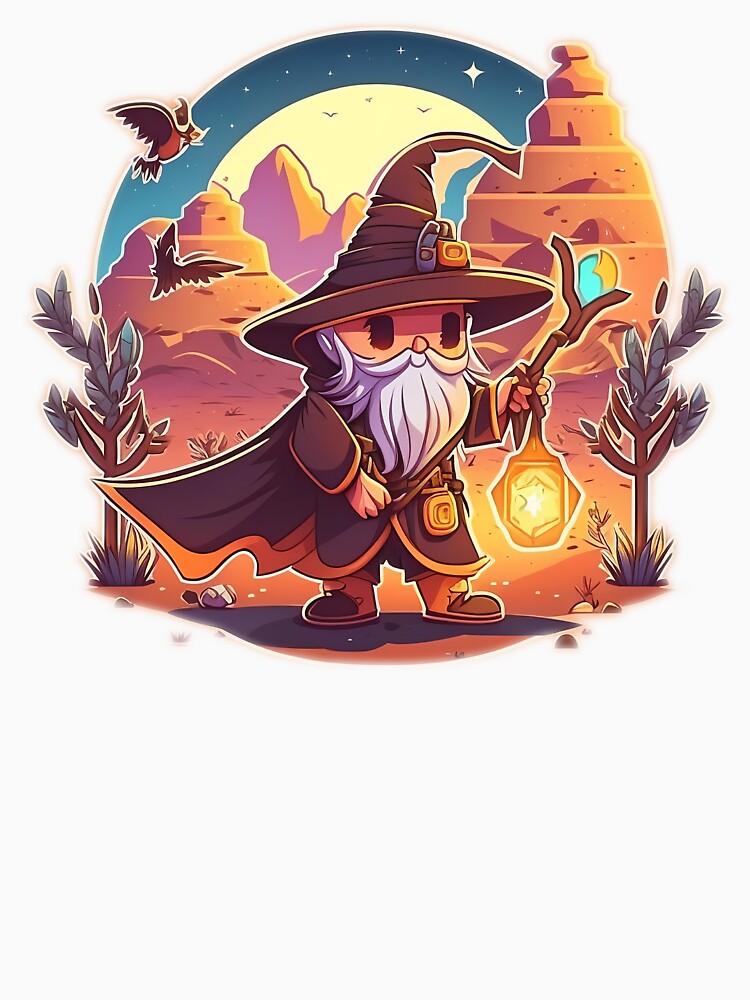 Cute wizard in the desert (DnD) by TheBanditos