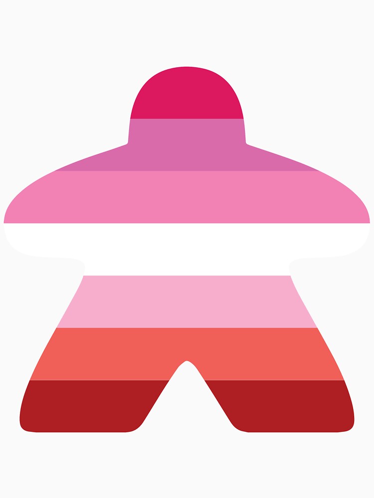 Lesbian Pride Flag Meeple by BeamGeeks